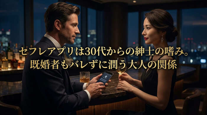 セフレアプリは30代からの紳士の嗜み