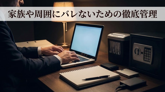 家族や周囲にバレないための徹底管理